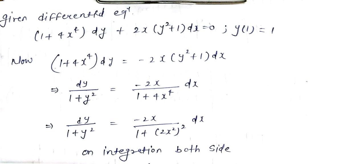 Calculus homework question answer, step 1, image 1